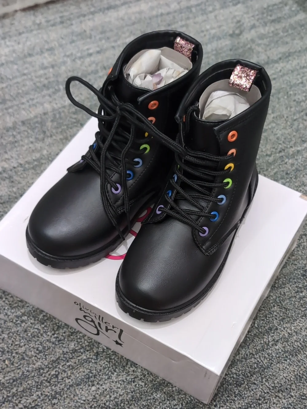 NEW Olivia Miller Girl Kids Boots Sz 1